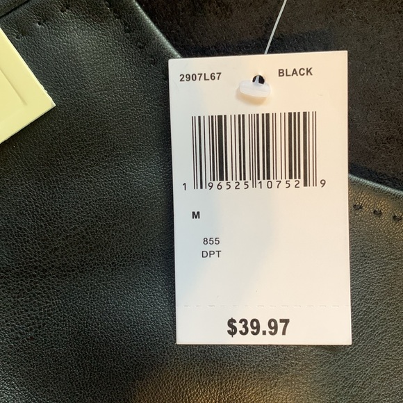 Max Studio Black Leather Dress Nordstrom Size Medium - Picture 7 of 7